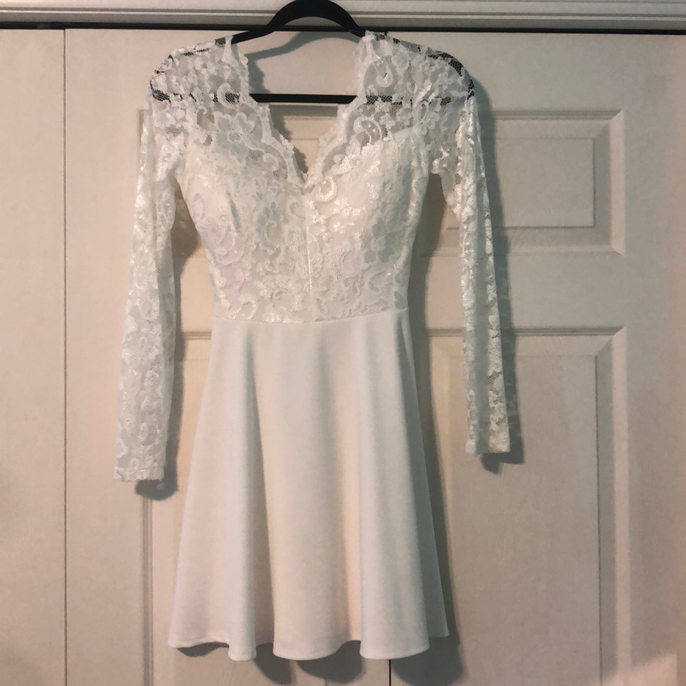 white dress